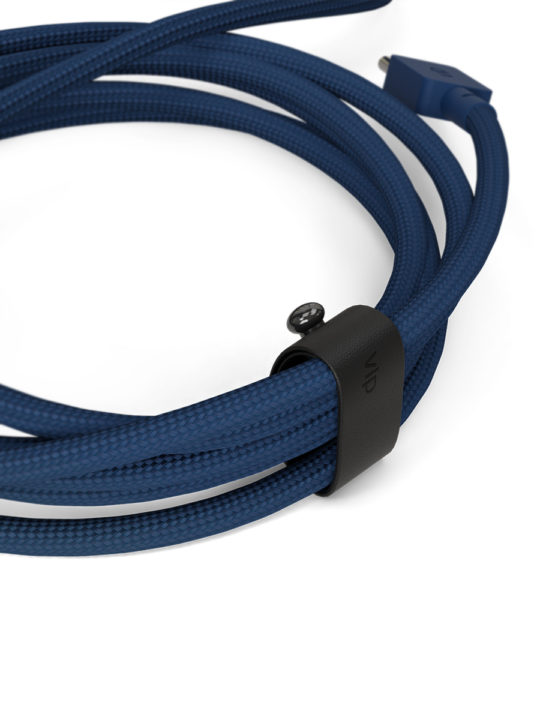 Кабель VLP Nylon Cable USB/C-USB/C, 100 Вт, 1.2м, темно-синий