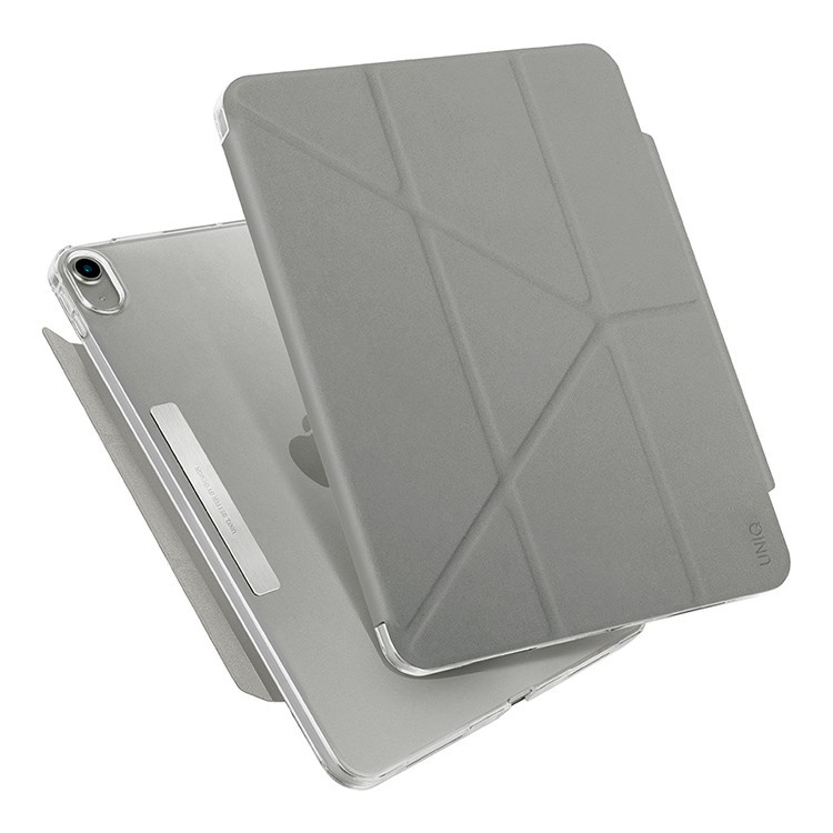 На фото изображено Чехол Uniq Camden для iPad 10th Gen 10.9", серый