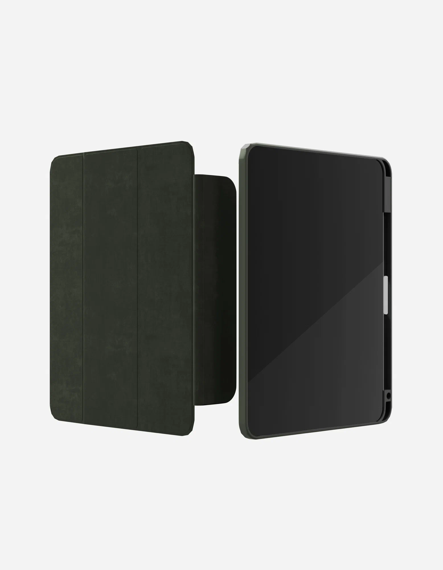 Защитный чехол VLP Split Folio для iPad Pro M4 11”, тёмно-зелёный