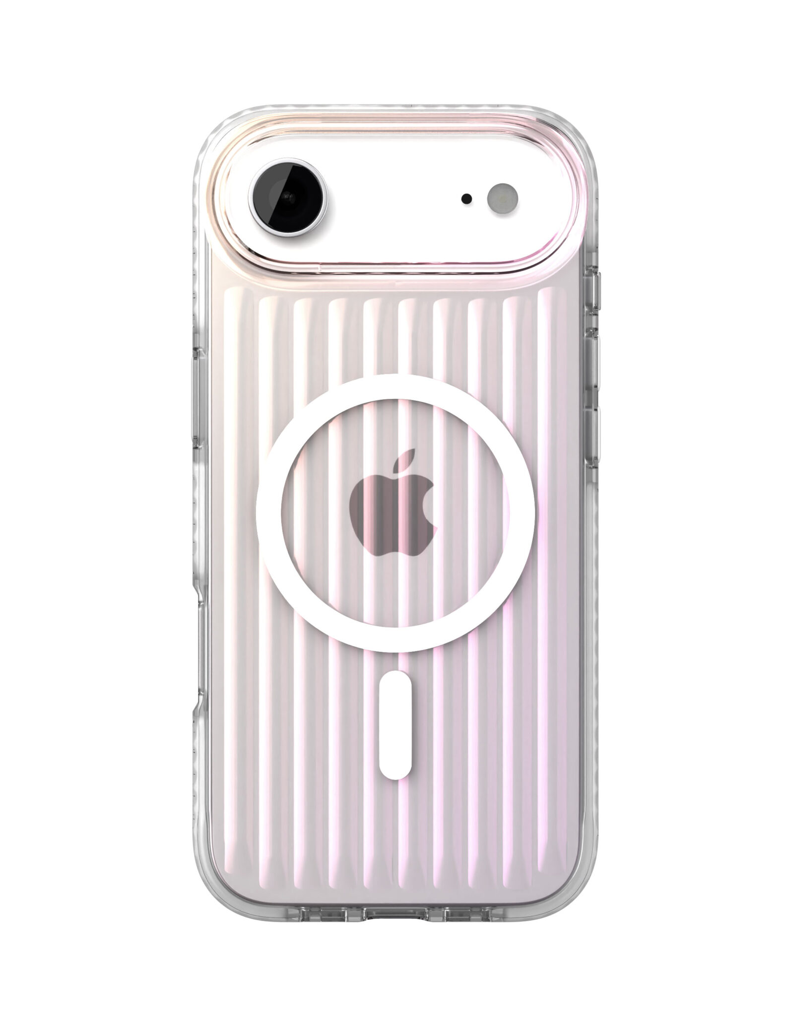 На фото изображено Чехол защитный VLP Pulse Case с MagSafe для iPhone Air, перламутровый