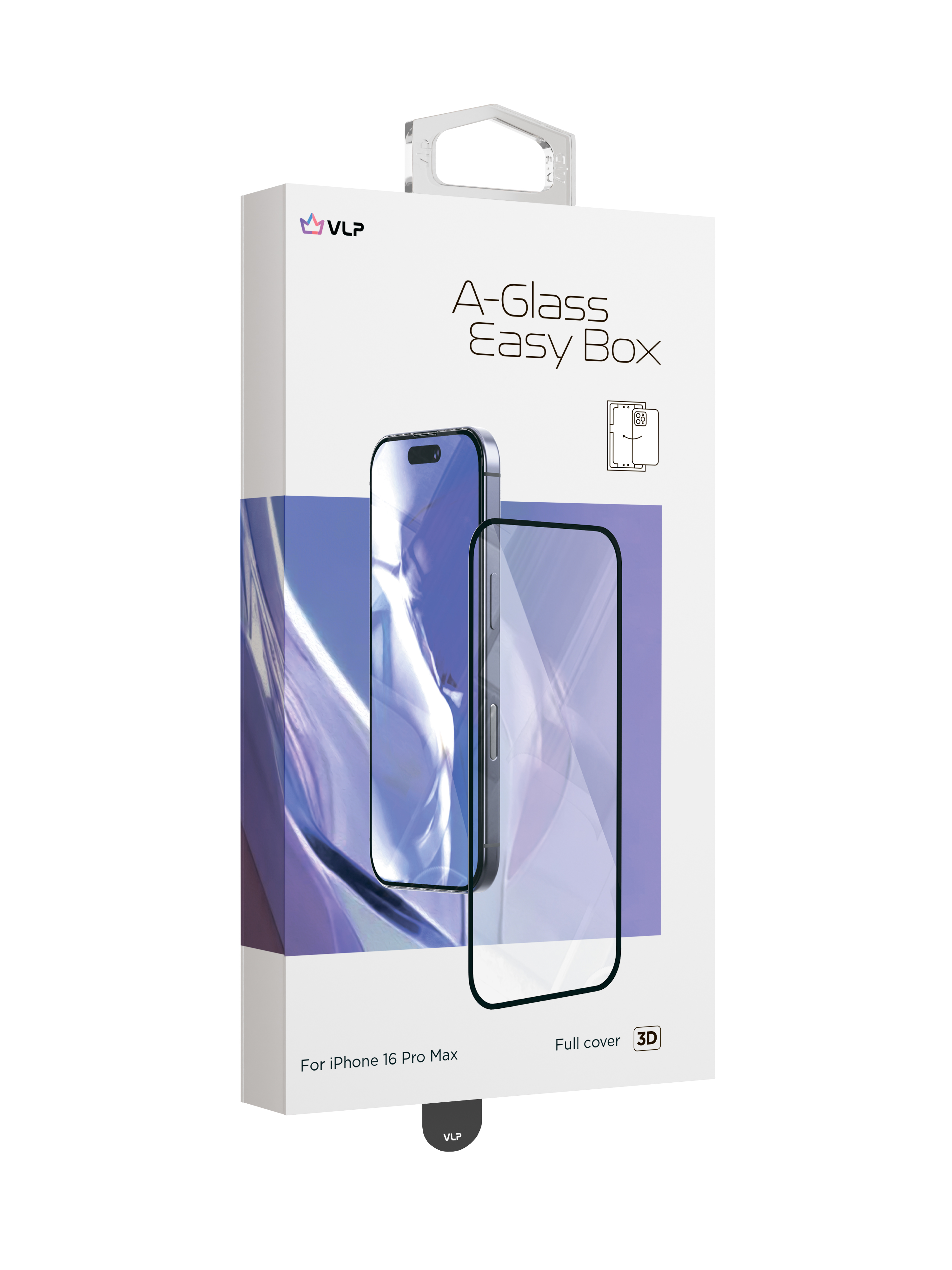 Стекло защитное VLP A-Glass Easy Box для iPhone 16 Pro Max