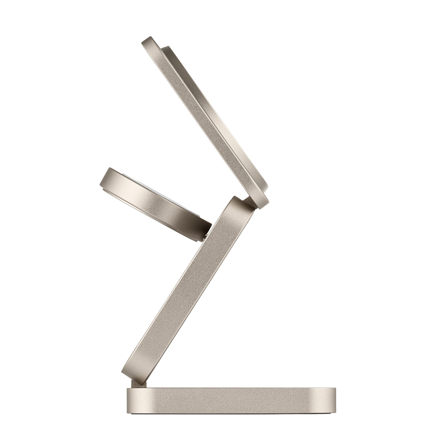 Фото Беспроводное зарядное устройство uBear Balance с поддержкой MagSafe, натуральный титан На фото изображено Беспроводное зарядное устройство uBear Balance с поддержкой MagSafe, натуральный титан