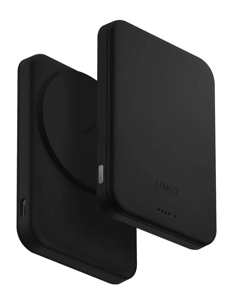 На фото изображено Внешний аккумулятор Uniq Lexa 5000 mAh, черный