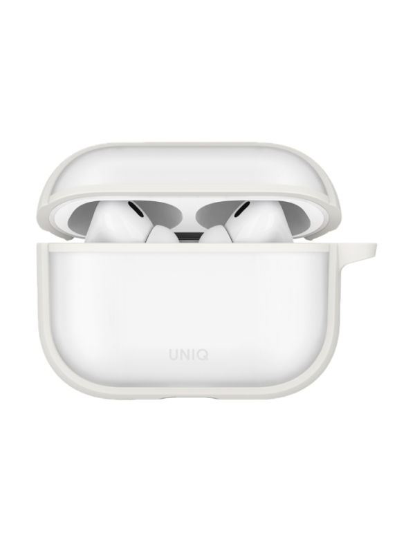 Фото Чехол Uniq Veren для AirPods Pro 3, Chalk Frost Фото Чехол Uniq Veren для AirPods Pro 3, Chalk Frost