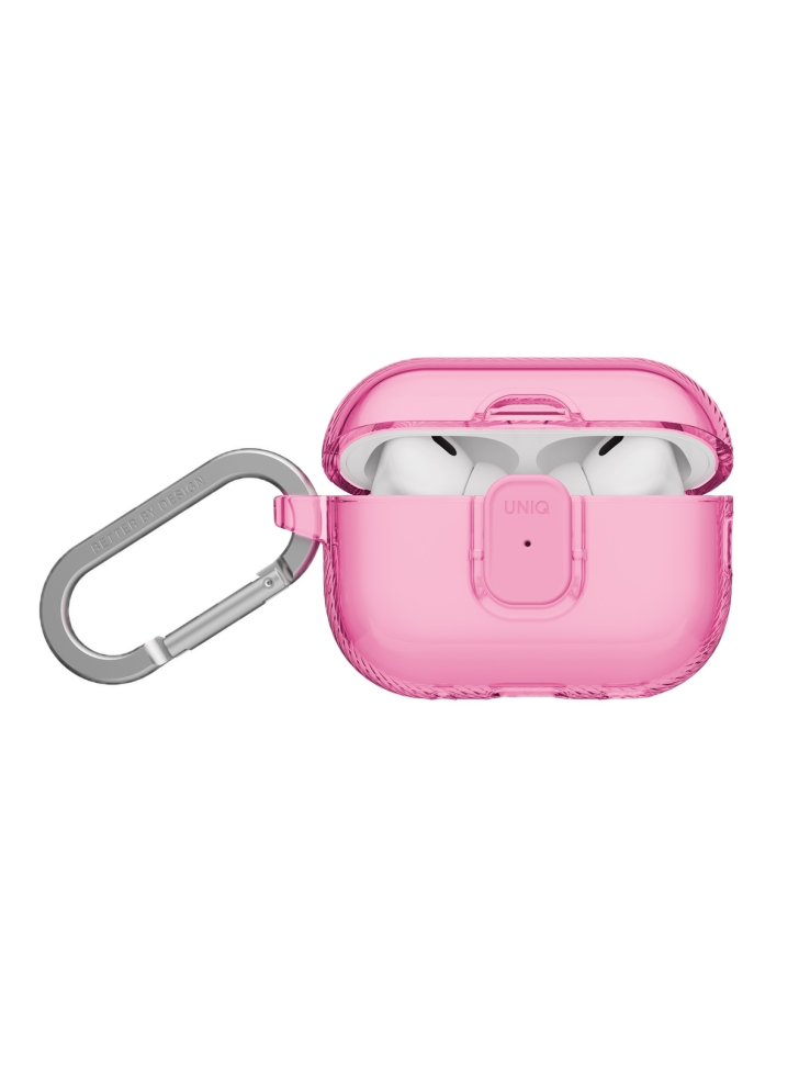 Фото Чехол Uniq Glase PRO TPU для AirPods Pro 3, Candy Pink На фото изображено Чехол Uniq Glase PRO TPU для AirPods Pro 3, Candy Pink