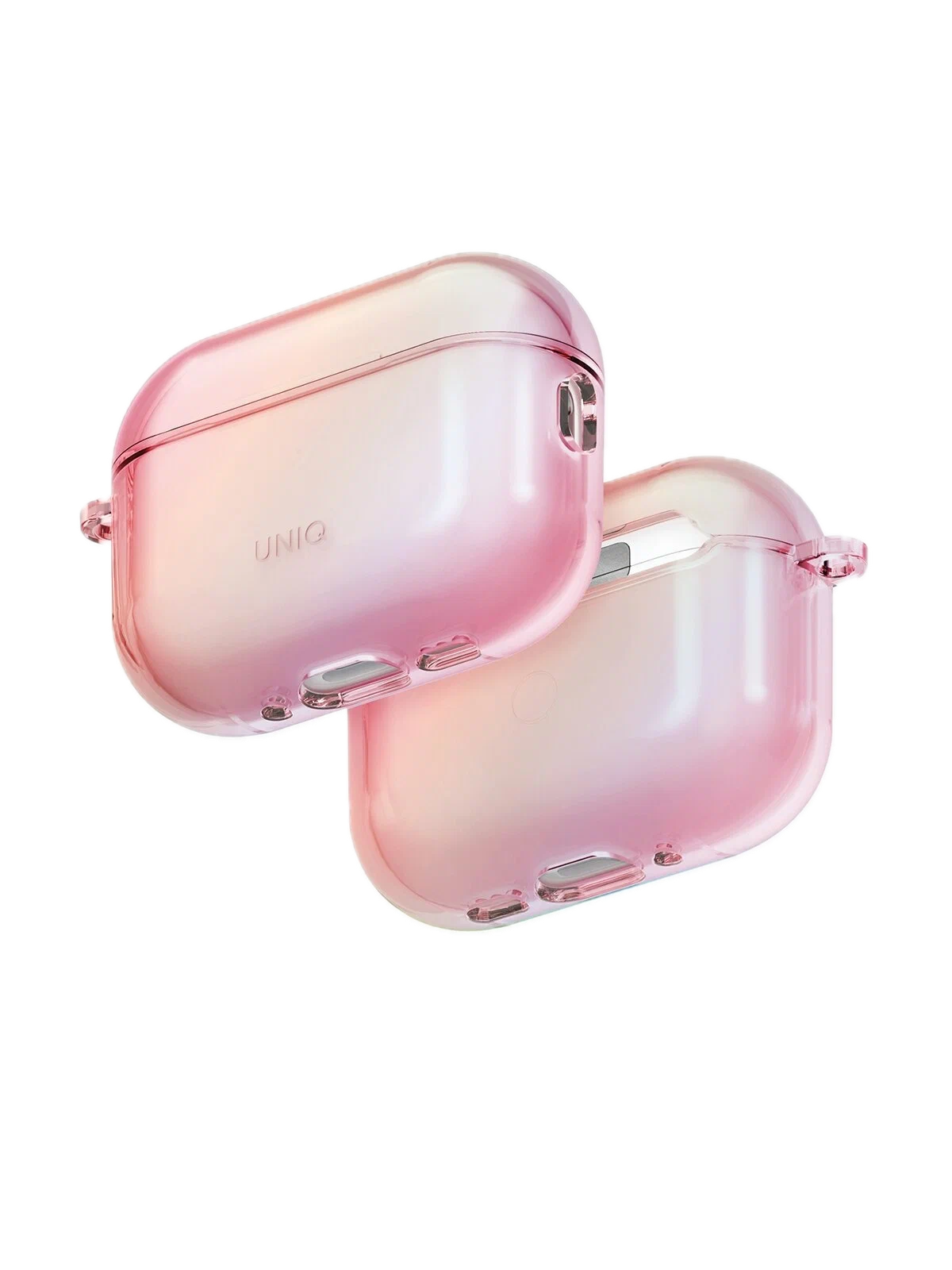 Фото Чехол Uniq Iridescia для AirPods Pro 3, Pink Prism На фото изображено Чехол Uniq Iridescia для AirPods Pro 3, Pink Prism