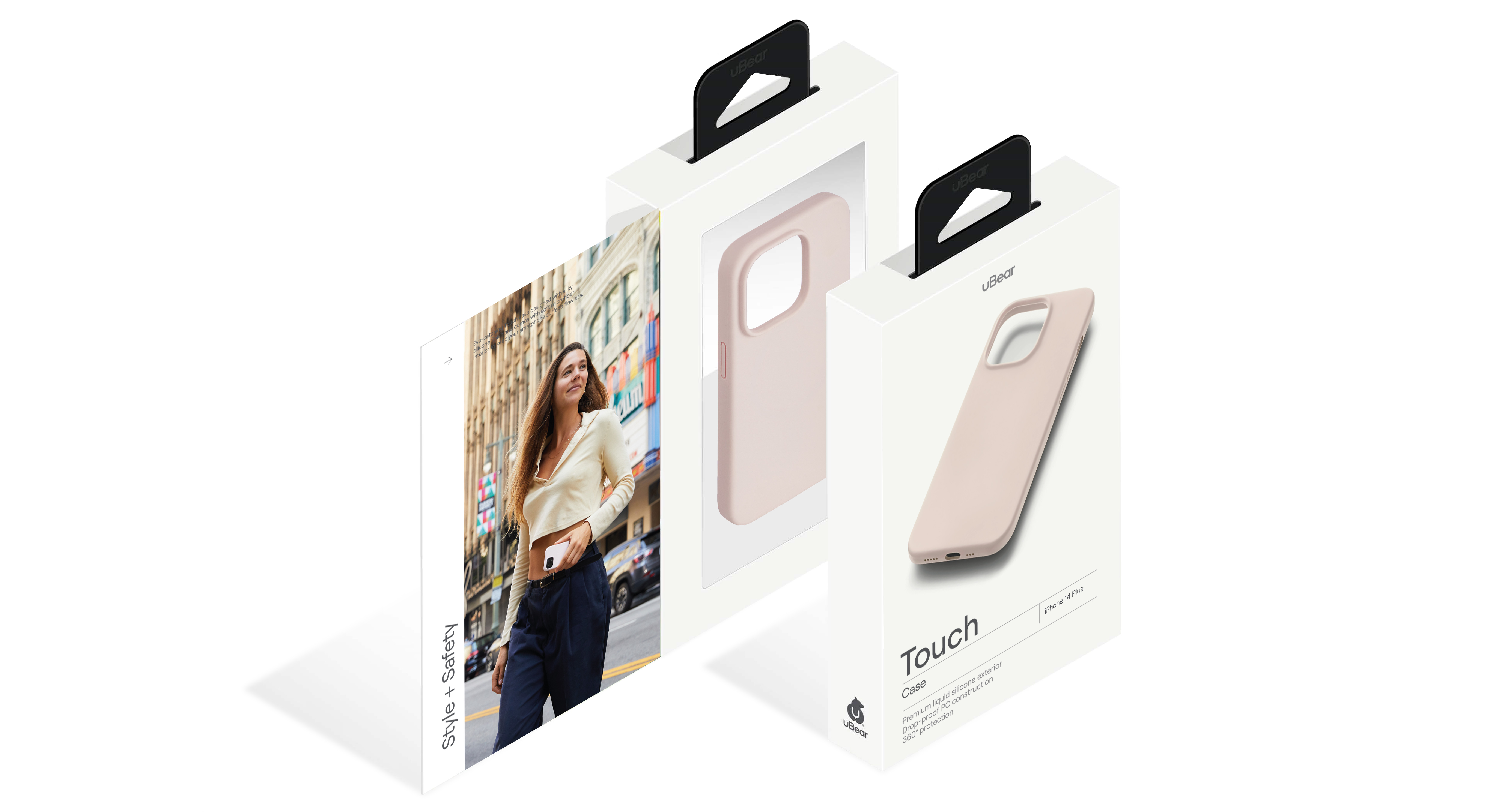 Чехол защитный uBear Touch Case для  iPhone 14 Plus, силикон, софт-тач, розовый