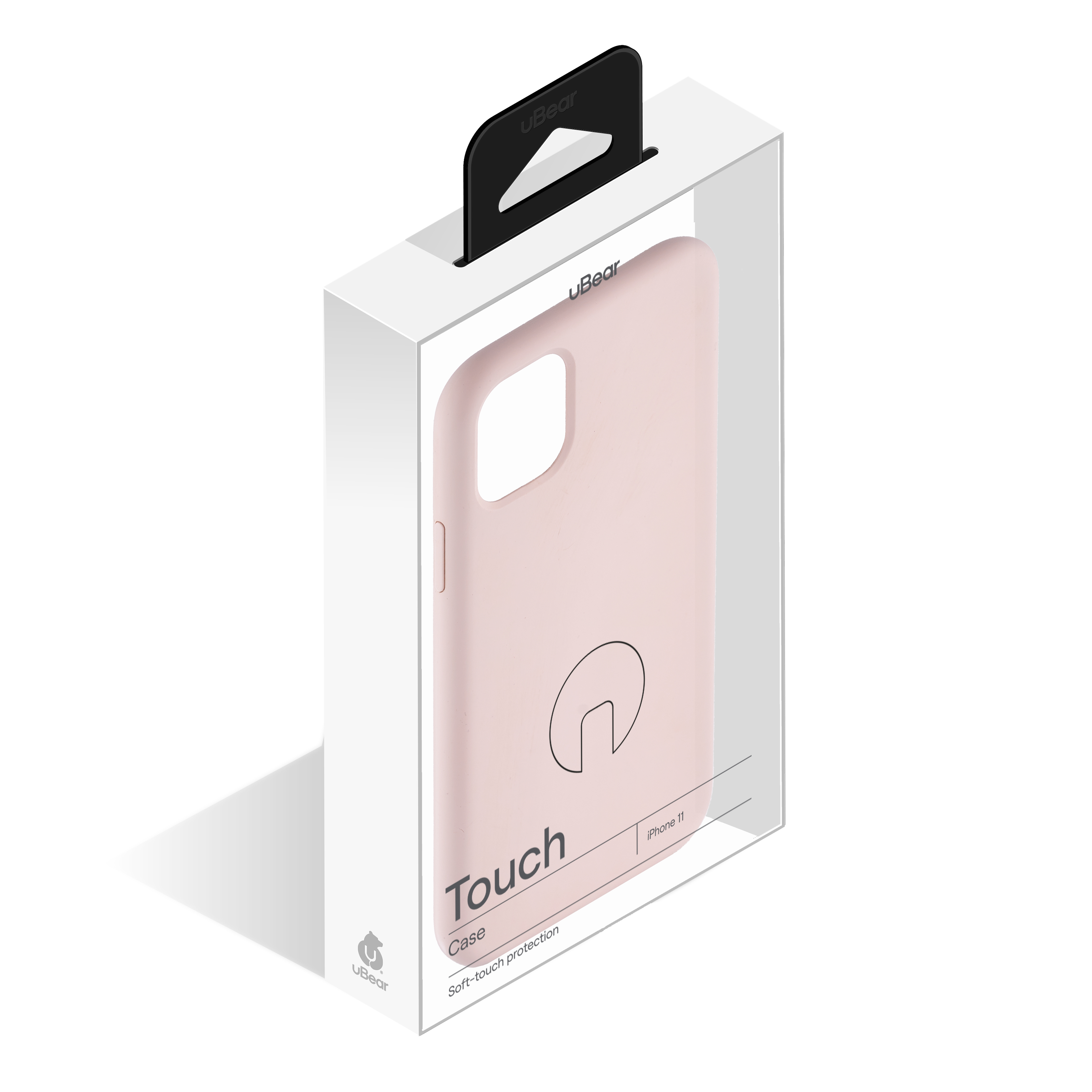 На фото изображено Чехол uBear Touch Case для iPhone 11, розовый