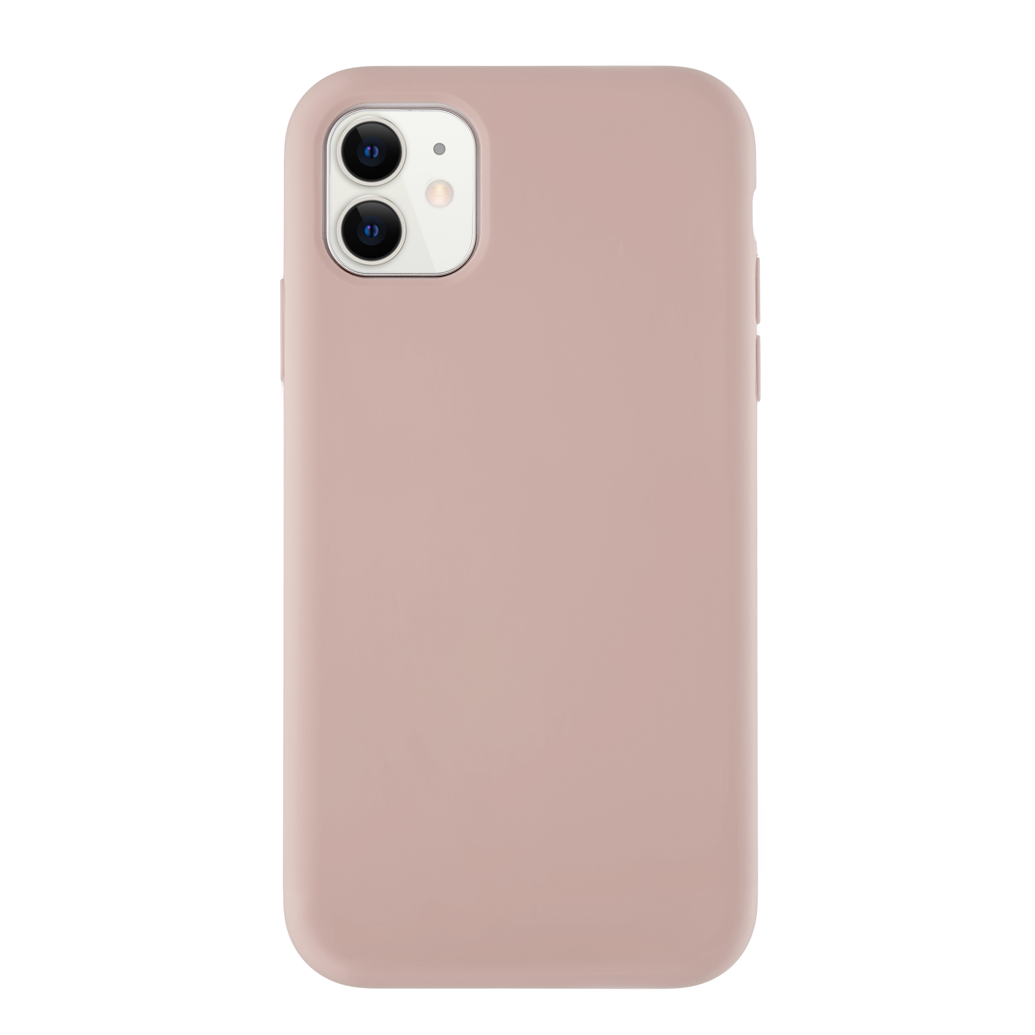 На фото изображено Чехол uBear Touch Case для iPhone 11, розовый