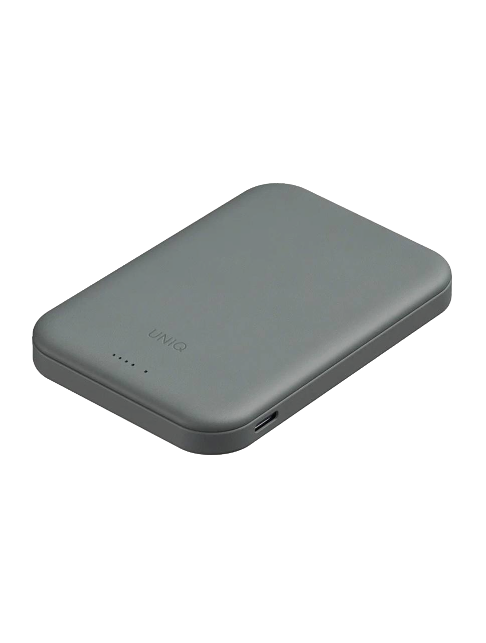 На фото изображено Внешний аккумулятор Uniq Lexa 5000 mAh, зеленый