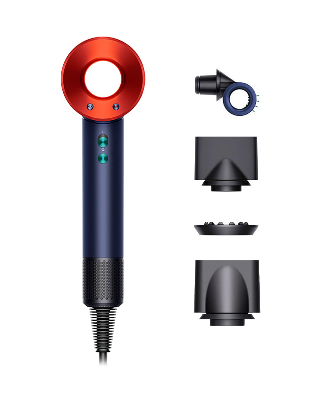 Фен Dyson Supersonic HD15, Prussian Blue/Topaz Orange Фен Dyson Supersonic HD15, Prussian Blue/Topaz Orange