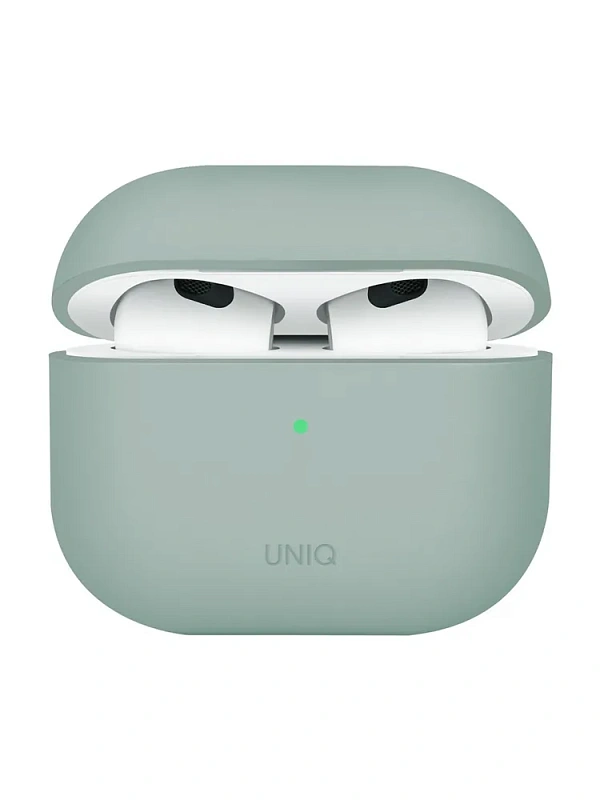 Защитный чехол Uniq Lino Silicone Case для Airpods 4, мятный