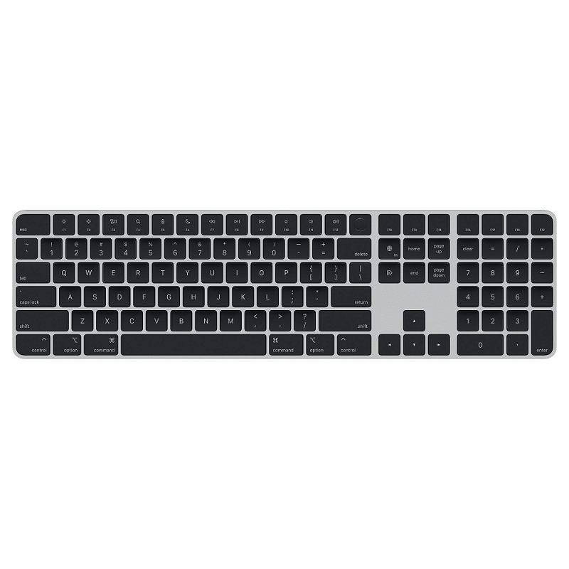 Клавиатура Apple Magic Keyboard с Touch ID и цифровой панелью для Mac, серый/чёрный Клавиатура Apple Magic Keyboard с Touch ID и цифровой панелью для Mac, серый/чёрный