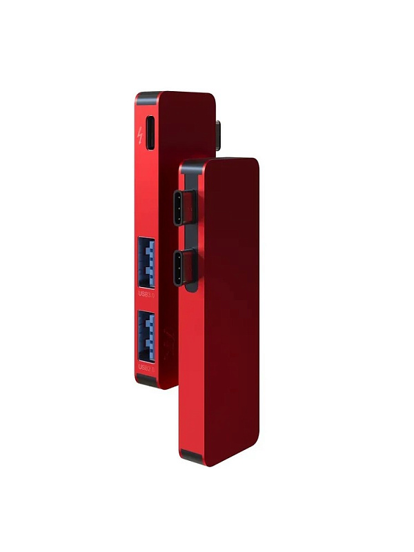 Хаб мультипортовый VLP Type-C 3 в 1, красный Хаб мультипортовый VLP Type-C 3 в 1, красный