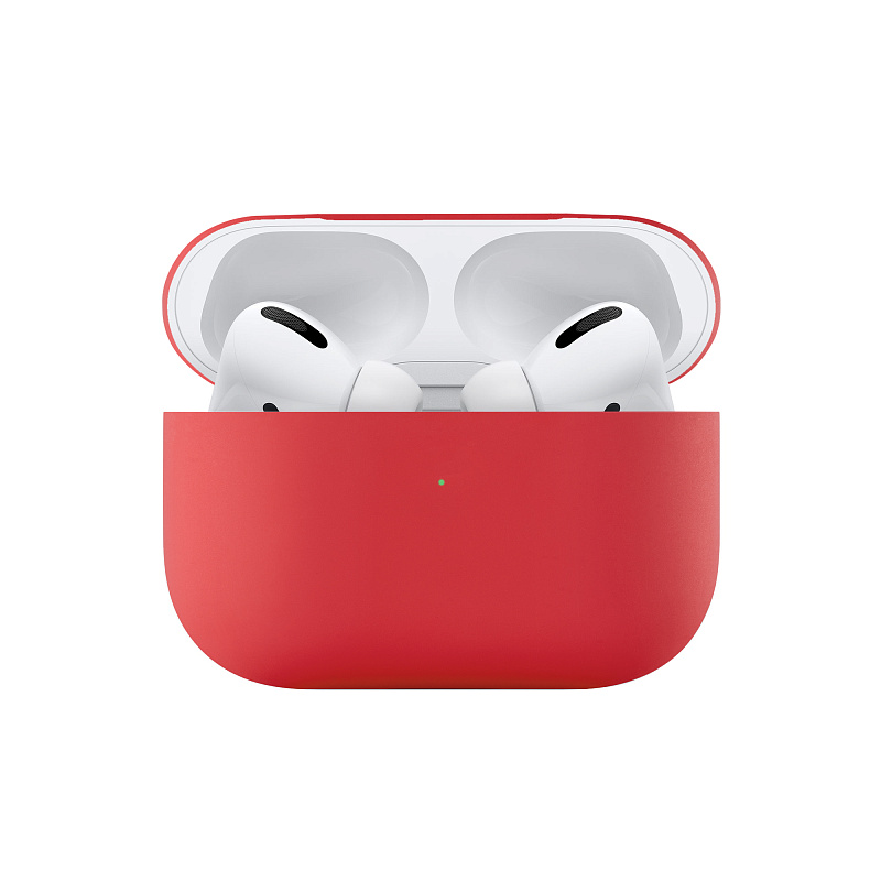 Ультратонкий силиконовый чехол uBear Touch Case for AirPods Pro, красный