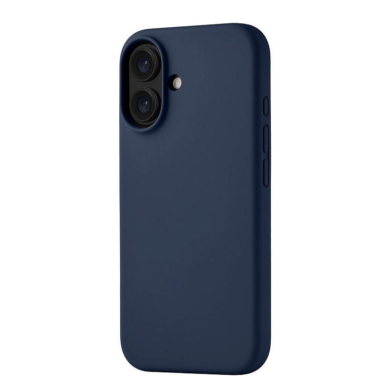 Чехол защитный uBear Touch Mag Case для iPhone 16, темно-синий