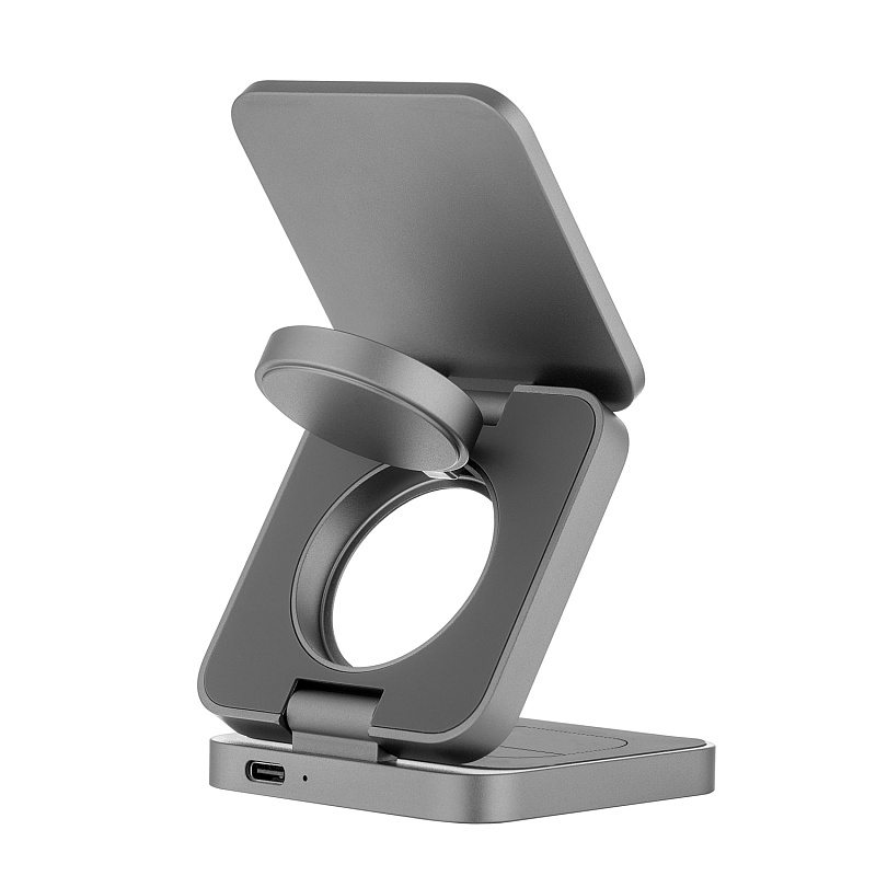 Беспроводное зарядное устройство uBear Balance с поддержкой MagSafe, серый Беспроводное зарядное устройство uBear Balance с поддержкой MagSafe, серый