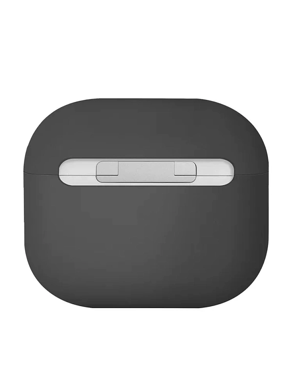 Защитный чехол Uniq Lino Silicone Case для Airpods 4, темно-серый