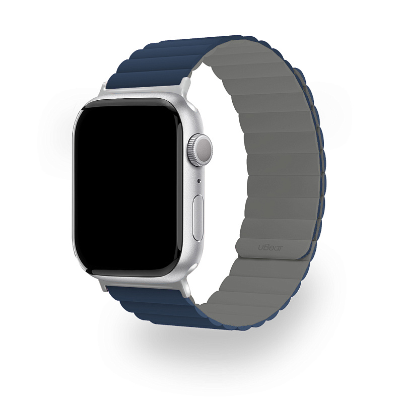 Ремешок uBear Mode для Apple Watch M/L (42, 44, 45, 49 мм), синий/серый