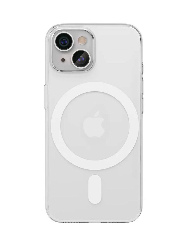 Чехол защитный VLP Crystal case с MagSafe для iPhone 14 Plus, прозрачный