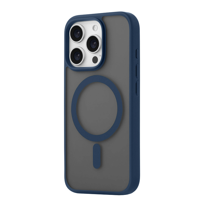 Чехол защитный uBear Cloud Mag Case для iPhone 16 Pro, MagSafe, синий Чехол защитный uBear Cloud Mag Case для iPhone 16 Pro, MagSafe, синий