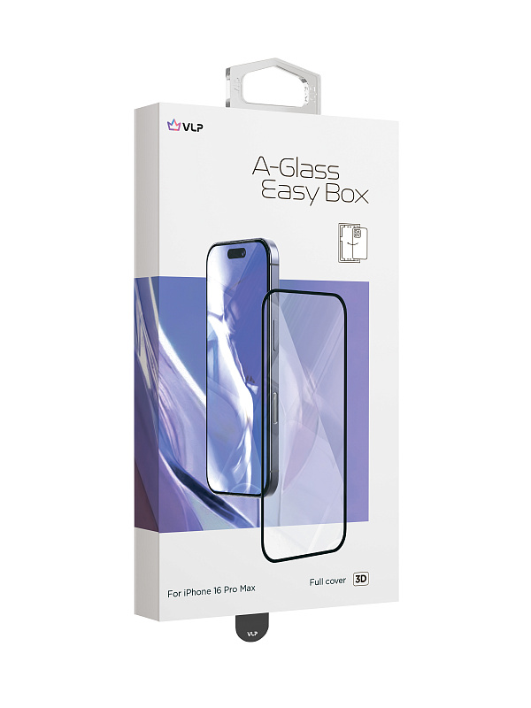 Стекло защитное VLP A-Glass Easy Box для iPhone 16 Pro Max Стекло защитное VLP A-Glass Easy Box для iPhone 16 Pro Max