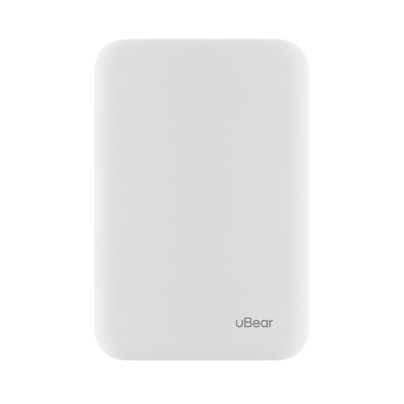 Внешний аккумулятор uBear Flow Magnetic Power bank 5000mAh, белый Внешний аккумулятор uBear Flow Magnetic Power bank 5000mAh, белый