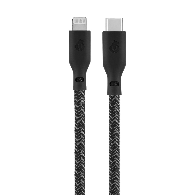 Зарядный кабель uBear Trend, USB-C/Lightning, 1,2м, чёрный Зарядный кабель uBear Trend, USB-C/Lightning, 1,2м, чёрный