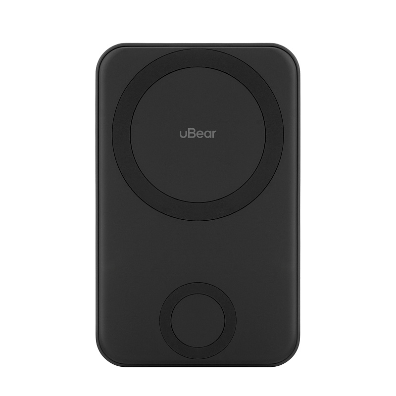 Внешний аккумулятор uBear Range MagSafe, PD, 6500 mAH, черный Внешний аккумулятор uBear Range MagSafe, PD, 6500 mAH, черный